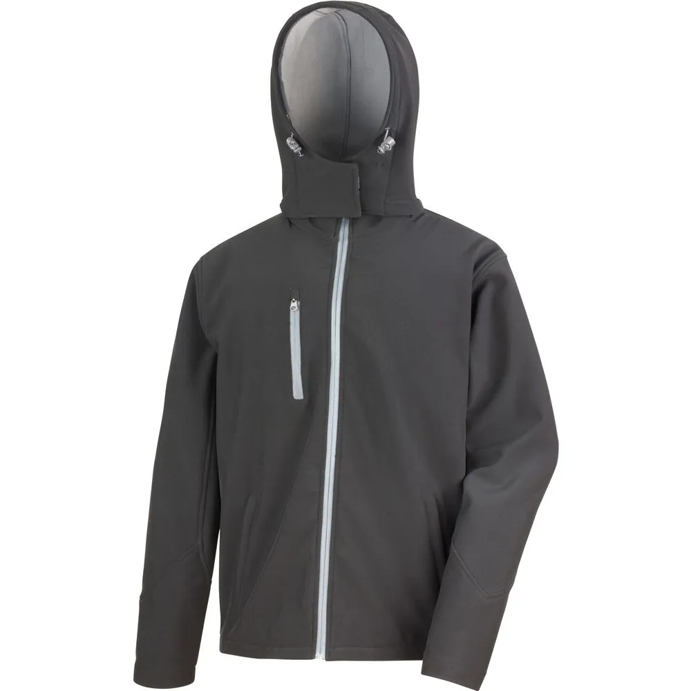 Result Core Mens Performance Hooded Softshell Jacket 