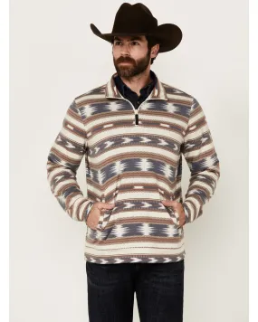 Rock & Roll Denim Men's Striped 1/4 Zip Pullover