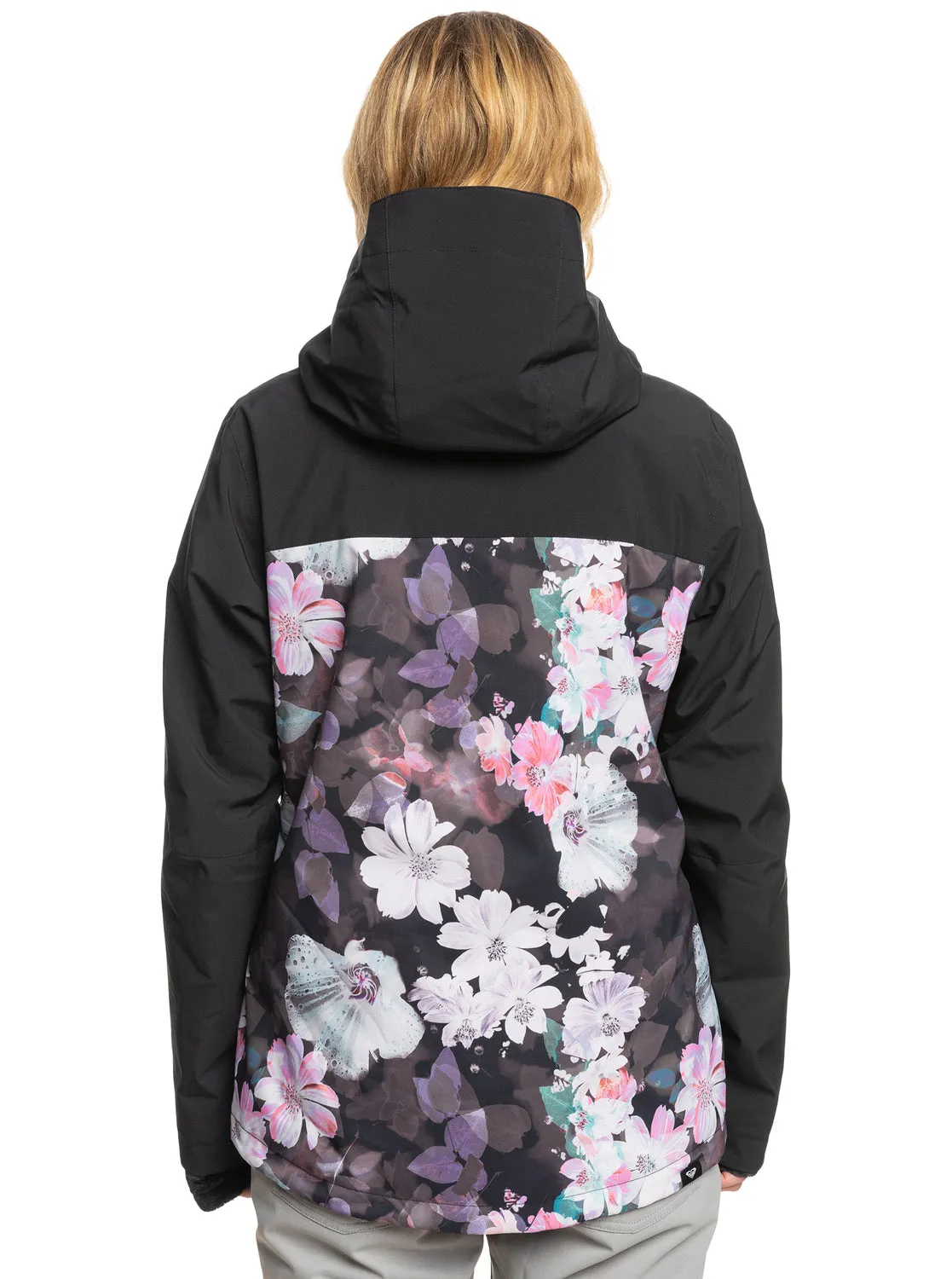 Roxy Jetty 3-In-1 Technical Snow Jacket - True Black Blurry Flower