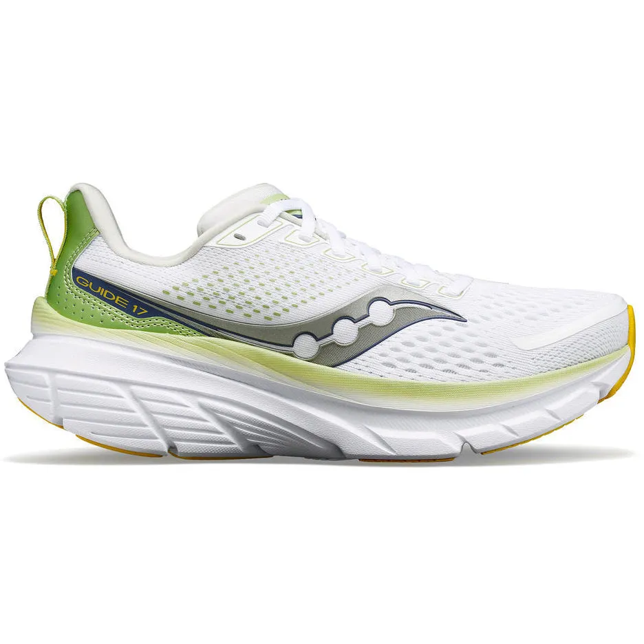 Saucony Women's Guide 17 Running Shoes White / Fern