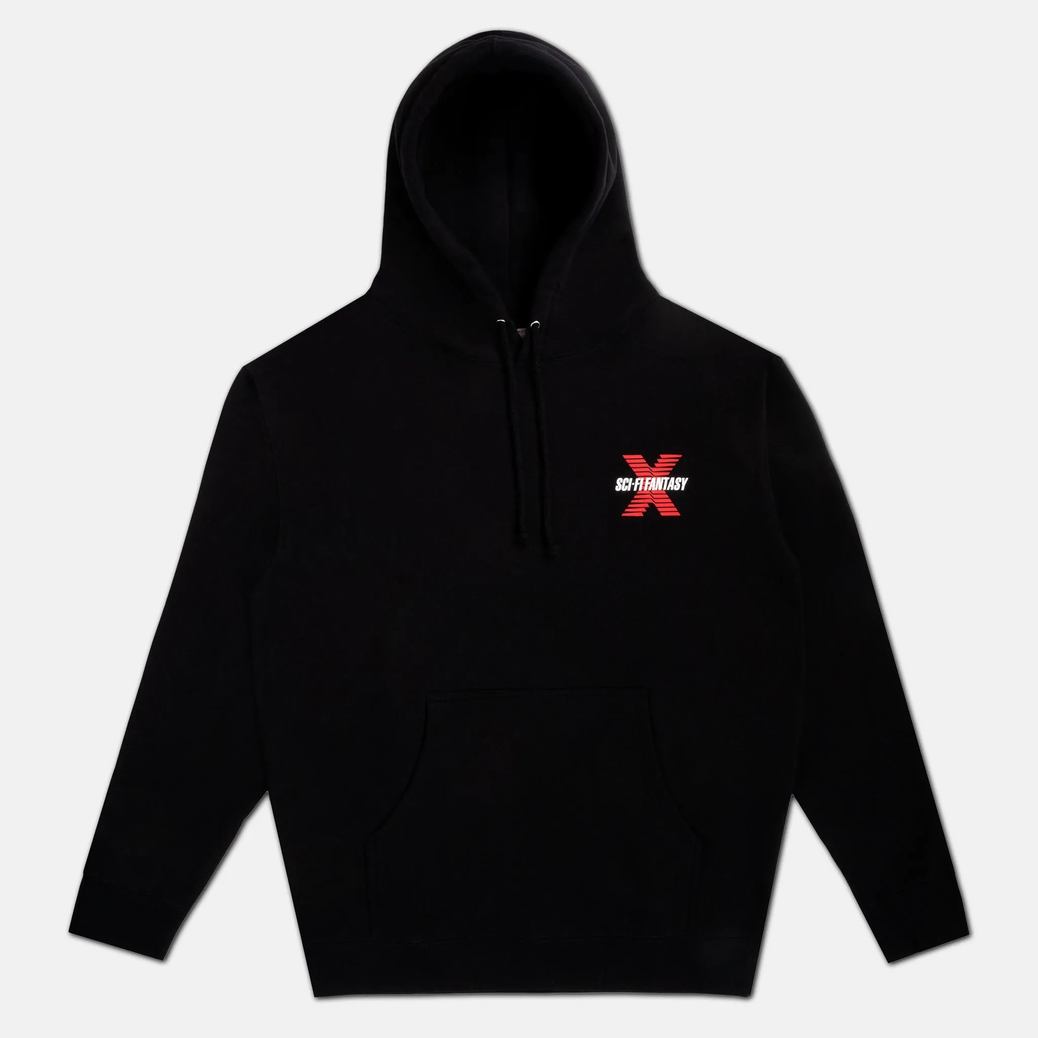 Sci-Fi Fantasy - New X Pullover Hooded Sweatshirt - Black