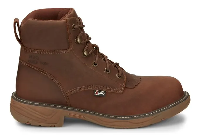 SE466 - Justin Men's Rush Work Boot - Brown