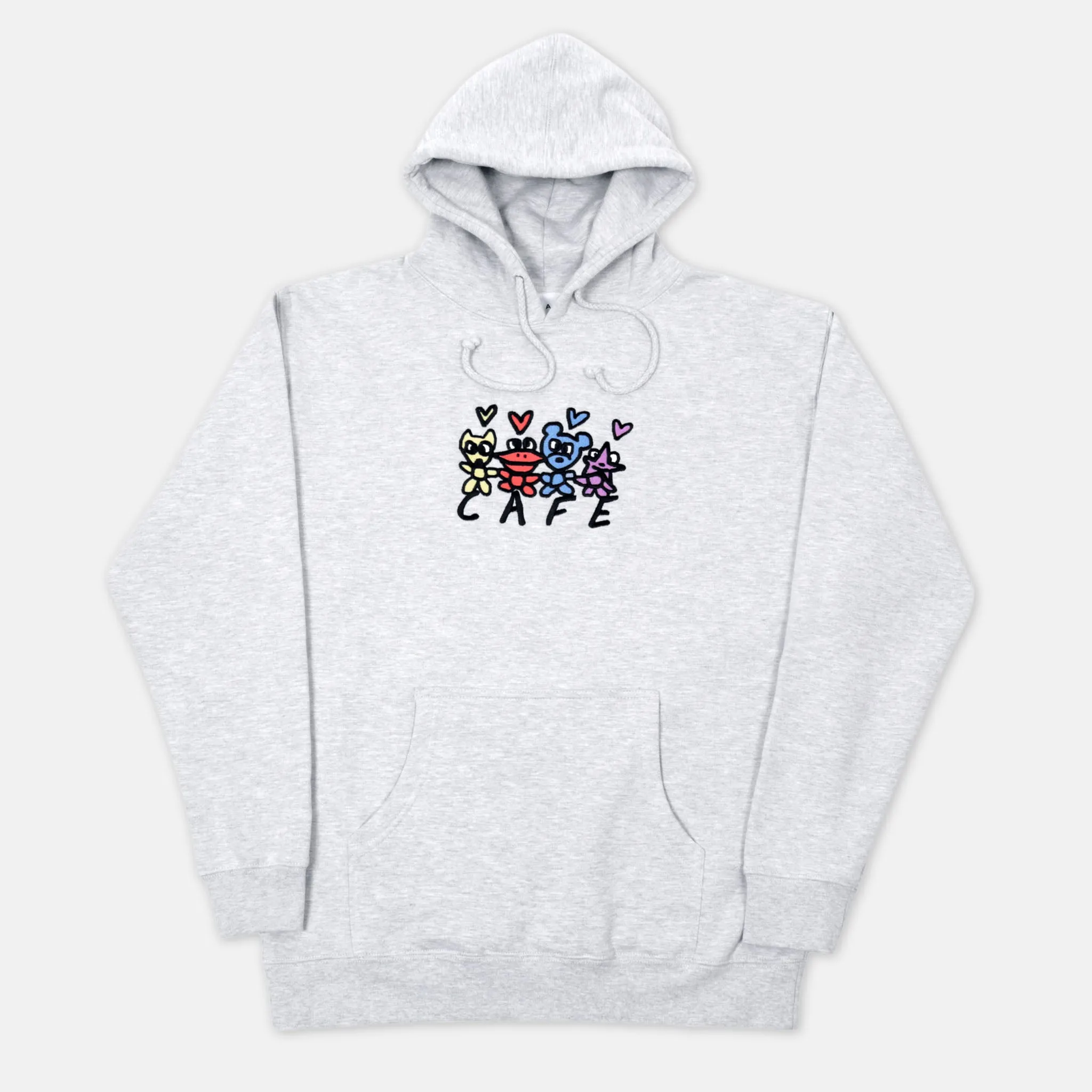 Skateboard Cafe - Pals Pullover Hooded Sweatshirt - Heather Grey