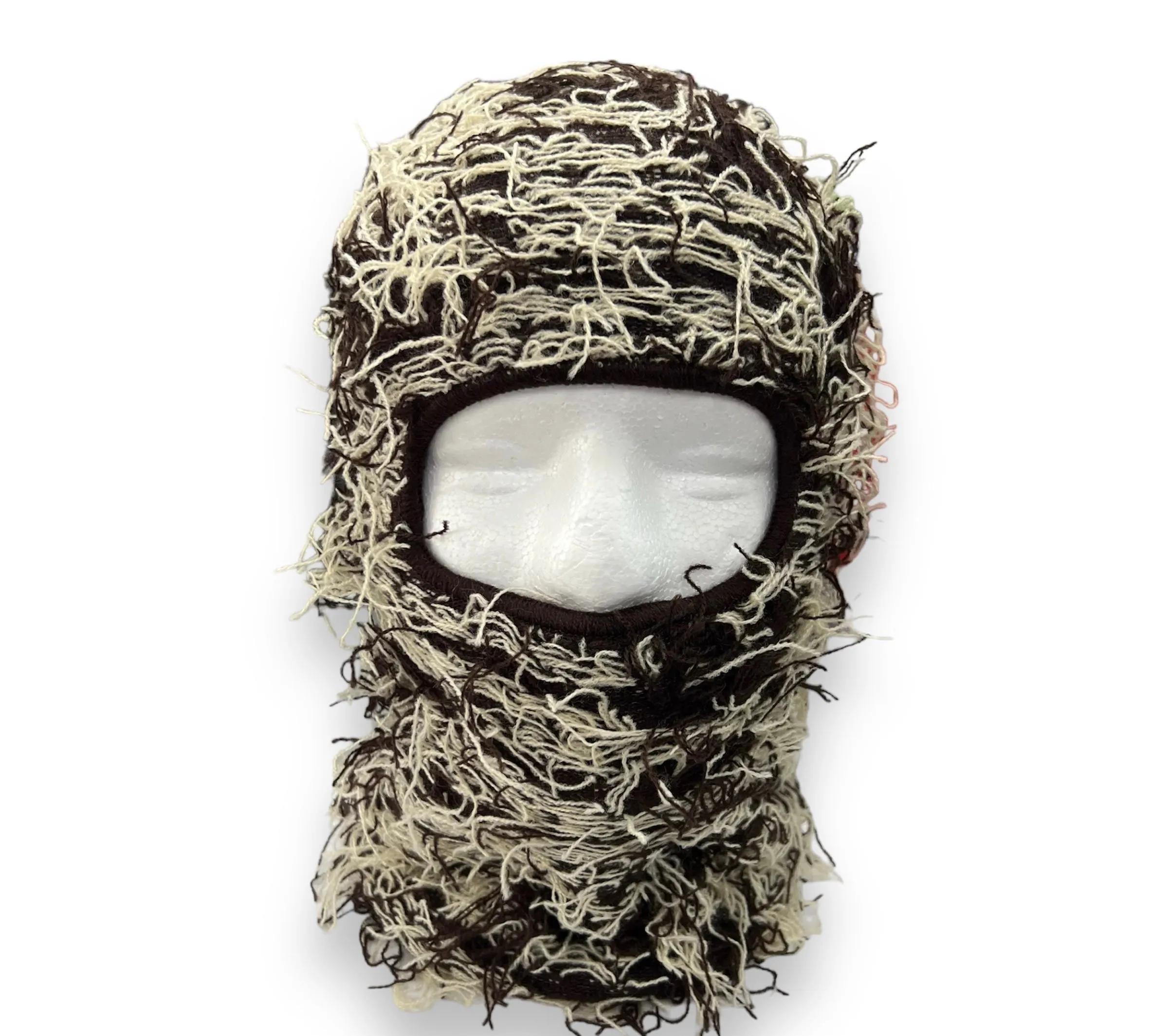 Ski Mask Balaclava Full Cover Brown Beige