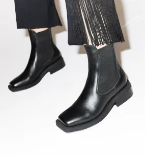 Tomorrow Square Toe Chelsea Boot - Black