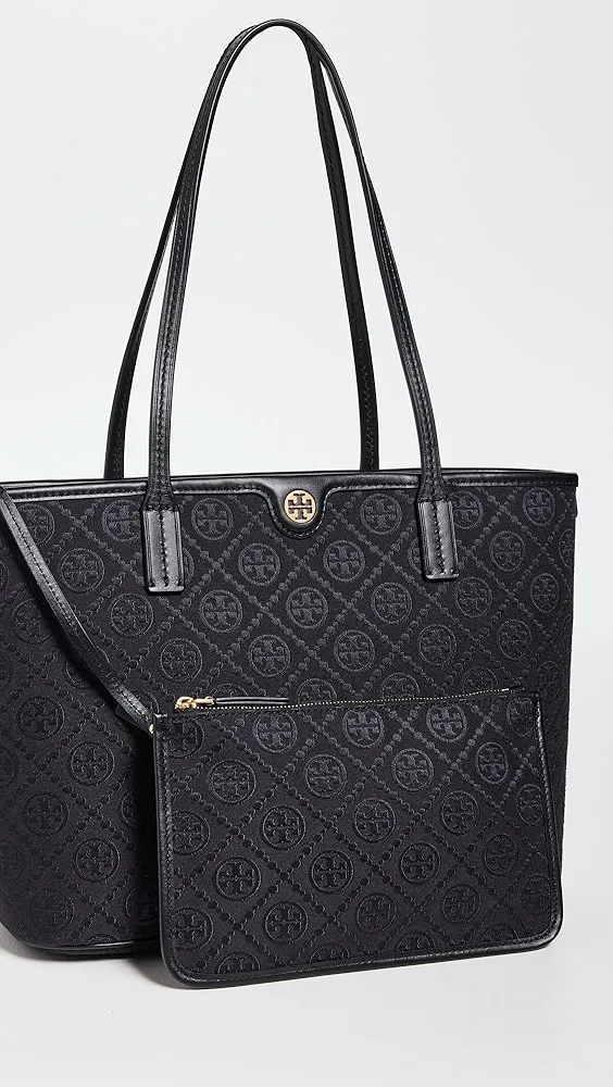 Tory Burch   T Monogram Small Zip Tote 