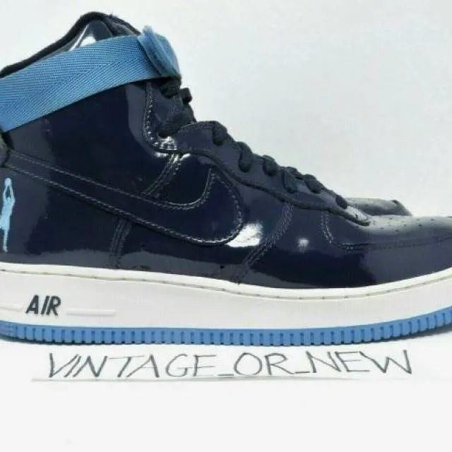 VTG 2004 Nike Air Force 1 High Sheed Midnight Navy 30772...