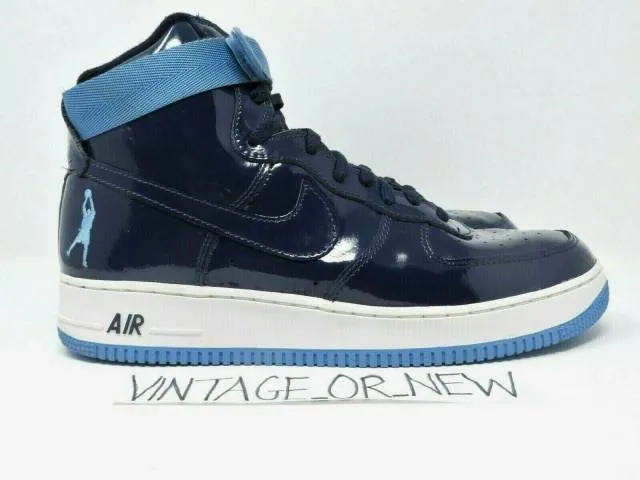 VTG 2004 Nike Air Force 1 High Sheed Midnight Navy 30772...