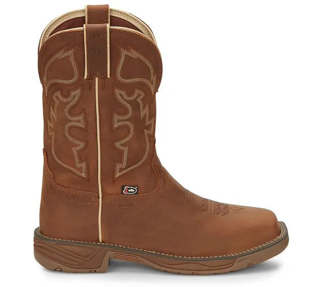 WK4330 - Justin Men's Rush Work Boot - Saddle Tan