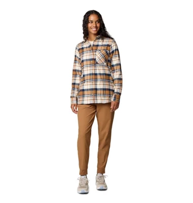 Women's Columbia Calico Basin Flannel Long Sleeve Button Up Shirt