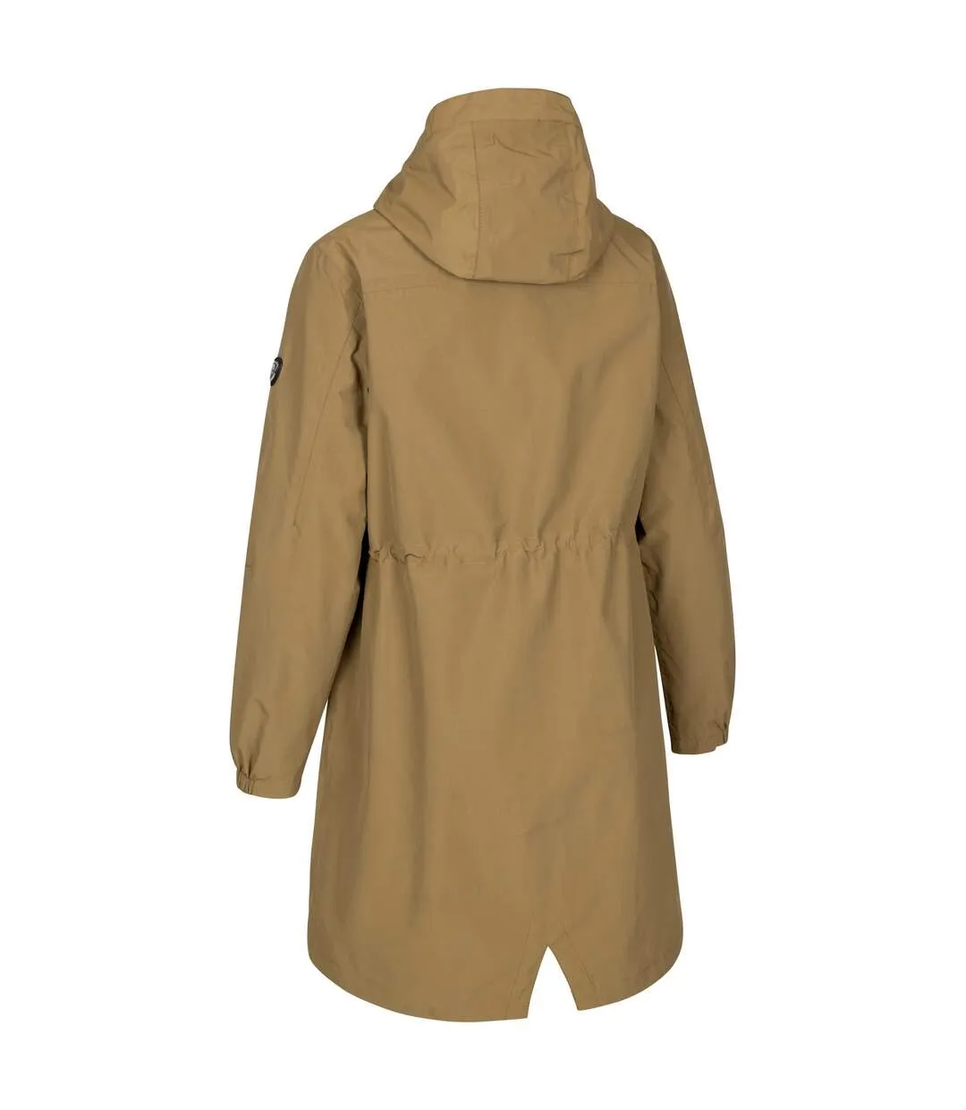 Womens/ladies saltom longline waterproof jacket vintage khaki Trespass