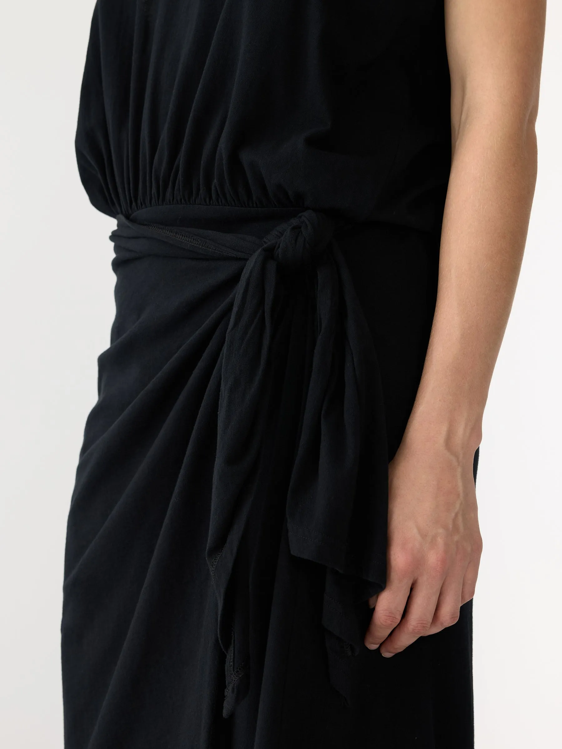 wrap v neck tank dress