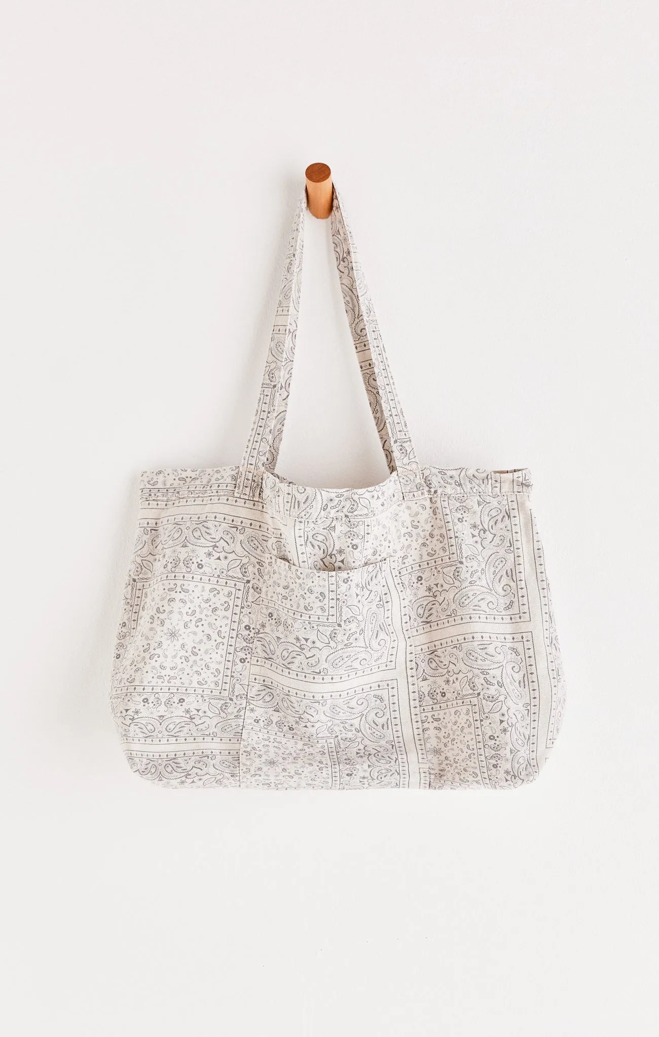 Z Supply Playa Bandana Tote-Natural